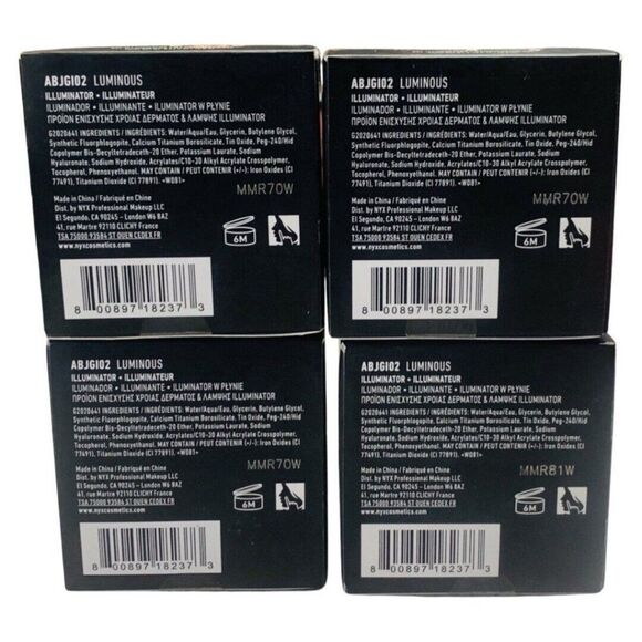 NYX Professional Makeup A Bit Jelly Highlighter 0.53 oz Luminous ABJG102 4 boxes - Picture 5 of 7